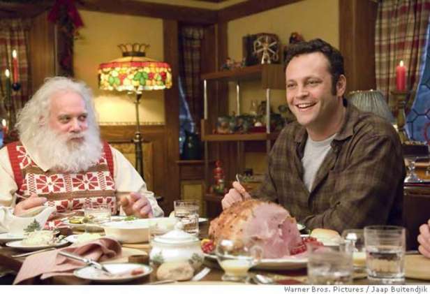 Santa/Nick and Fred at the dinner table